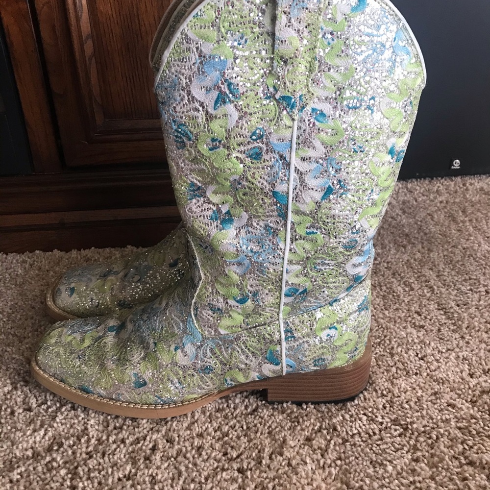 Roper Boots Sparkly Size 9